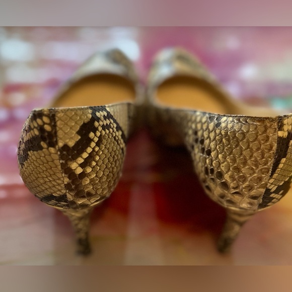 CHRISTIAN LOUBIUTIN Snakeskin Animal Print Pumps - Picture 12 of 12